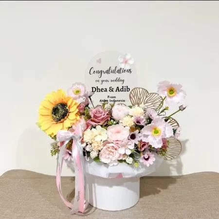Bloom Box Akrilik Ucapan Wedding Seram Bagian Barat